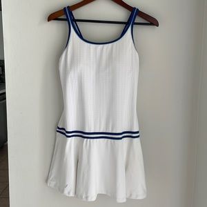 Vintage Tail White Tennis Size Medium Blue Accent Straps